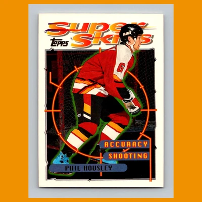 Phil Housley #66 1995 Topps Super Skills Calgary Flames Hockey Card NHL NM - Image 1 of 3