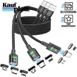 Kuulaa Magnetisches USB Ladekabel, Schnelles Laden/Datenübertragung mit 3-in-... - Bild 1 von 9