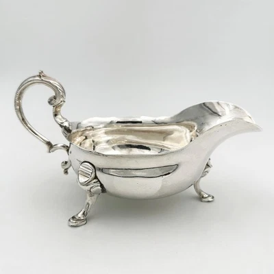 BOTE SALSA GEORGIANA ANTIGUO PLATO SHEFFIELD SIGLO XIX Foto 1 de 4