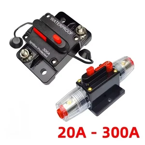 30-300Amp Wasserdicht Auto Leitungsschutzschalter Sicherung Reset für Boot Auto DC 12V-48V UK - Bild 1 von 35