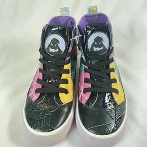 Nightmare Before Christmas High Top Sneakers 6 Women Jack Skellington Sally FLAW - Picture 1 of 12