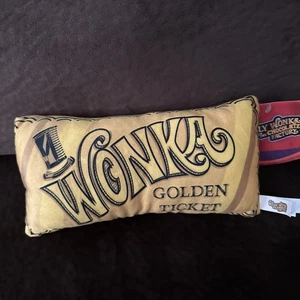 Willy Wonka & die Schokoladenfabrik Goldenes Ticket Stofftier weiches Plüschtier 9 Zoll - Bild 1 von 2