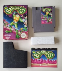 NES BATTLETOADS ORIGINAL NINTENDO VIDEO GAME, BOX  MANUAL UK PAL REGION