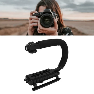 Video Action Stabilizing Handle Aluminum Alloy And ABS U Type Camcorder Handheld - Image 1 of 4