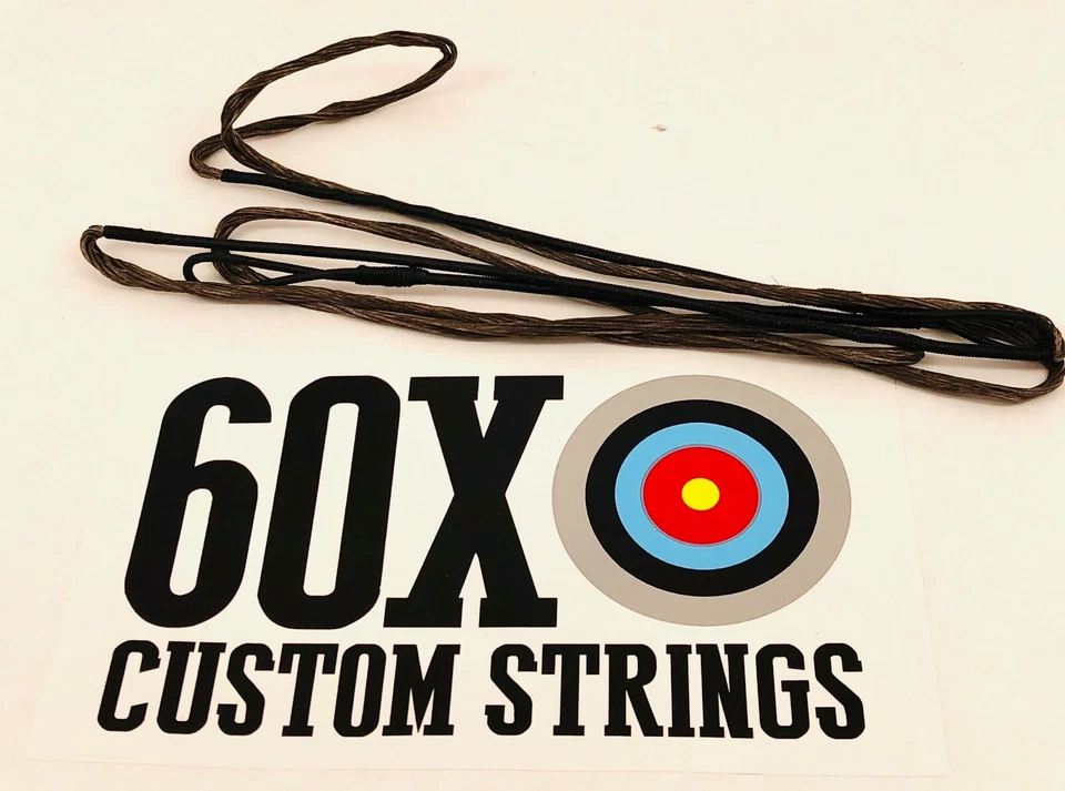 60X CUSTOM STRINGS Brown 49" 52 AMO Dacron Recurve Bowstring 12 14 16 18 Strand Bow Strings