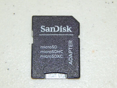 Adaptador SanDisk de caja abierta tarjeta micro SD SD, SDHC, SDXC adaptador de tarjeta de memoria solamente Foto 1 de 3
