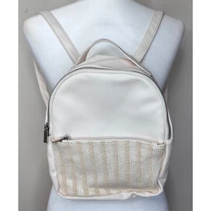 Wild Fable Backpack White Faux Leather Lightweight - Picture 1 of 10