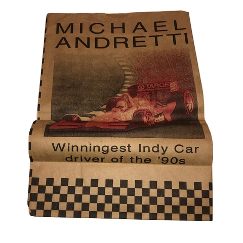 1994 Grocery Bag Salutes Indianapolis 500 and Indy Car Driver Michael Andretti Cover