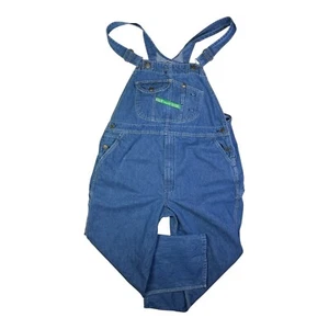 KEY Size 42 Denim Overalls Carpenter 100% Cotton *28" Inseam - Picture 1 of 11