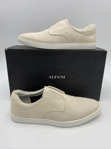 NIB Alfani Mens Jayce Slip-On Sneakers 9.5 M Beige - Imagen 1 de 12