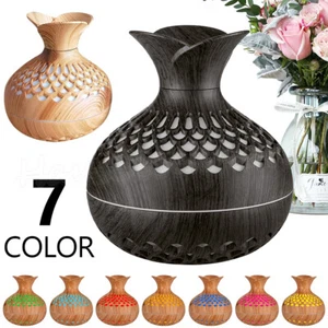 LED Essential Oil Diffuser Aroma Humidifier Ultrasonic Aromatherapy Air Purifier - Picture 1 of 14