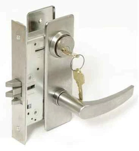 Arrow Mortise Lockset Commerical Industrial Door Satin - Picture 1 of 4