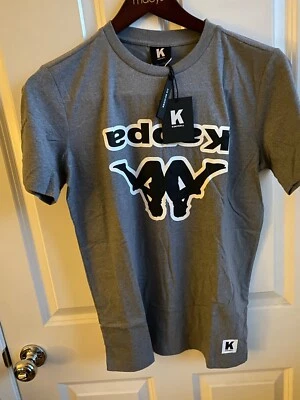 Nueva con etiquetas Camiseta Kappa Ktrol Playoff Gris Hombre Pequeña Foto 1 de 4
