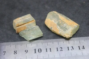3X BERYL on rock Rough Mineral 17 grams specimen #A6 - KAZAKHSTAN - Picture 1 of 7