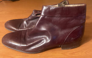 Rare Lanvin Brown velvet dress boots Size 8 ( Runs One Size Larger)