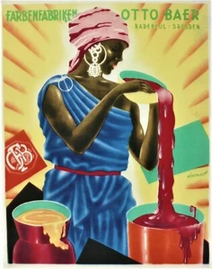 Original Vintage Poster Druck OTTO BAER GERMAN PRINTER INKS 1929 - Bild 1 von 1
