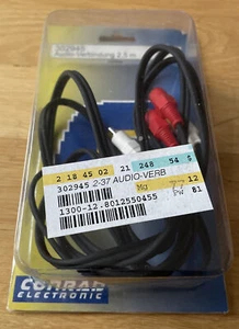 Cinch auf Chinch Kabel 2,5m Stecker auf Stecker RCA Audio Stereo Hifi Cinchkabel - Bild 1 von 5