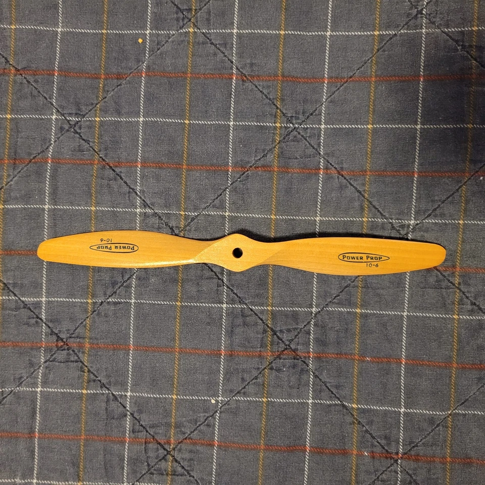 Vintage Top Flite Power Prop 10-6 Propeller for RC Airplane Wood 10" Blue - Image 1 of 2