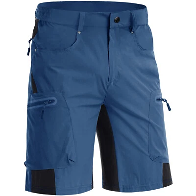 Bermuda de ciclismo MTB masculina mountain bike caminhada ao ar livre secagem rápida carga trabalho calças - Imagem 1 de 4