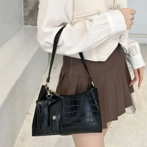 Fashion Crocodile Pattern Shoulder Bag High Quality Lady Armpit Bag - Picture 1 of 9