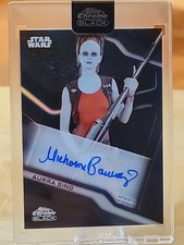 2022 Star Wars Chrome Black Aurra Sing Michonne Bourriague Auto Refractor