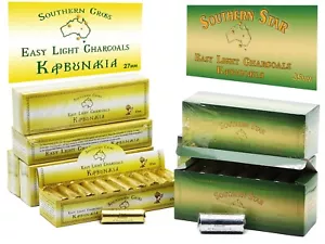 Southern Star Charcoal Range 27-35mm Tablets for Incense Resin 120 Tablets p/box - Picture 1 of 19