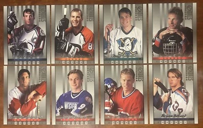 1997-98 Donruss Studio Portrait NHL 8” X 10” Lot of 8 Sakic, Selanne, Hasek etc. - Image 1 of 2