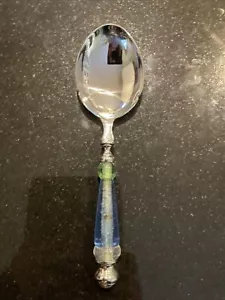Neu Lenox Everyday Gatherings massiver Servierlöffel blau/grüner Griff *Fehler - Bild 1 von 4