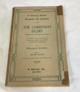1949 La storia di Natale di Heinrich Schütz - Spartiti per accompagnamento di voci - Foto 1 di 12