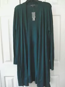 Ladies Plus Longer Length Sweater Spruce Size 1X Covington NEW - Picture 1 of 2