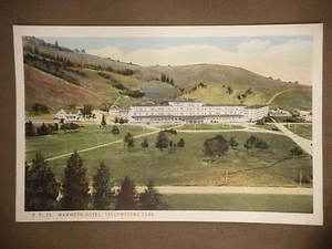 Mammoth Hotel Yellowstone Park Postcard Old Vintage Card - Picture 1 of 5