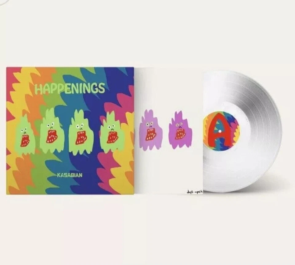 Kasabian - Happenings Limited Edition Clear Vinyl & Numbered Art Print NM/NM - Image 1 of 1