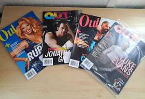 4 OUT Gay Pride Magazine LGBTQ+ Rupaul Luke Evans Jonathan Groff Colman Domingo - Imagen 1 de 7