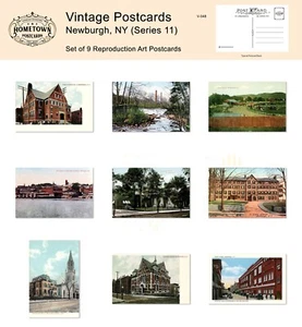 Newburgh, NY (Series 11) Lot of 9 Rare Antique Repro Postcards - Picture 1 of 1