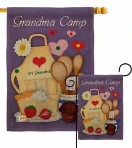 Bandiera da giardino nonna campeggio tela famiglia nonno piccolo regalo cortile casa striscione - Foto 1 di 19