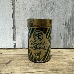 Vintage KF Krydd Spice Tin - Pepper - Advertising - Picture 1 of 8