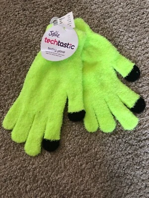 Guantes de texto Justice Techtastic talla única verde brillante nuevos con etiquetas Foto 1 de 4