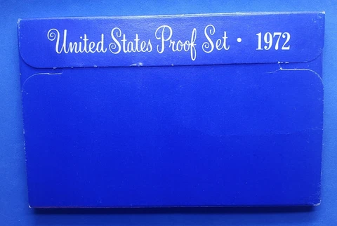 ◇MintSF◇ 1972 - United States Mint 5 Coin Proof Set in OGP W/Kennedy 1/2 Dollar Cover