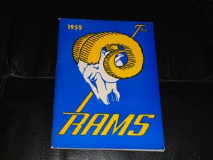 1959 LOS ANGELES RAMS NFL FOOTBALL MEDIA GUIDE  NEAR MINT - Picture 1 of 2