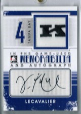 2013-14 ITG Used Auto/Memo Gold Vincent Lecavalier 1/1 - Tampa Bay Lightning