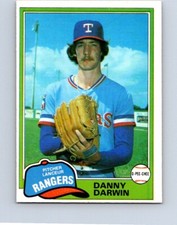 VINTAGE BASEBALL CARD O-PEE-CHEE 1981 TEXAS RANGERS DANNY DARWIN  NO994