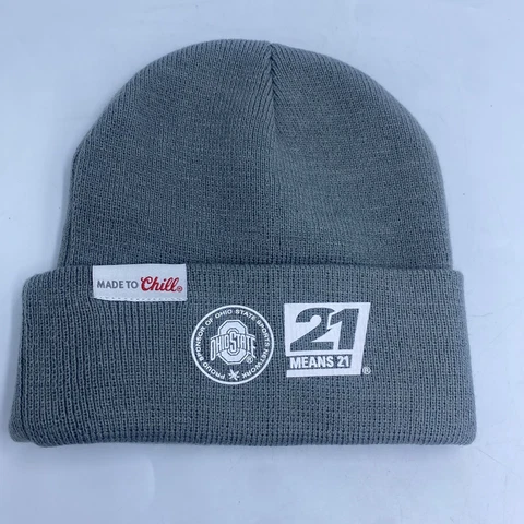 Ohio State Coors Lite Logo Hat Cap Beanie Gray Means 21 Cover