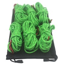 6 Pack 4mm Outdoor Tent Cords Camping Rope for Tent Tarp, Canopy Shelter, C I9K5