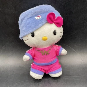 Hello Kitty Y2K Hip Hop Rap 2003 Vintage Plush Nakajima Sanrio Stuffed Toy - Picture 1 of 13