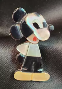 Spilla o spilla nativi americani Zuni Topolino Disney argento sterling - Foto 1 di 4