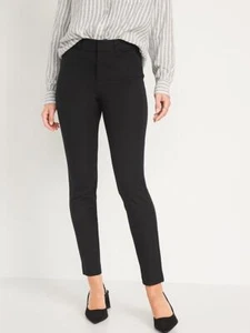 NWT Old Navy High-Waisted Pixie Skinny Pants sz 10 Petite 10P #629563 Black - Picture 1 of 4