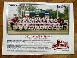 2001 Lowell Spinners team picture Kevin Youkilis Boston Red Sox Class A affiliat - Picture 1 of 1