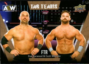 Upper Deck AEW Wrestling 2021 - dorado paralelo #63 Dax Harwood rueda en efectivo FTR - Imagen 1 de 2