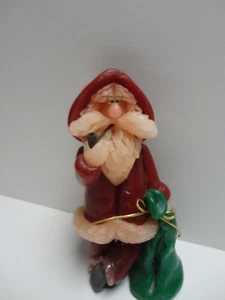 Vintage Santa Candle Northern Lights Candle Co. Handmade Signed by Artist /Vtg. - Picture 1 of 9