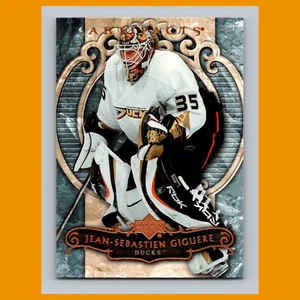Tarjeta de hockey Jean-Sebastien Giguere #55 2007 artefactos de cubierta superior Anaheim Ducks - Imagen 1 de 3